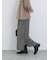 ジグザグ柄フリンジナロースカート