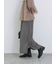 ジグザグ柄フリンジナロースカート