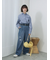 【ECO DENIM】ウエストフリルパンツ