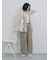フロントジップドロストビスチェ