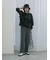 透かし柄ニットバケットハット