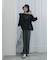 透かし柄ニットバケットハット