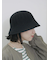 透かし柄ニットバケットハット