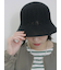 透かし柄ニットバケットハット