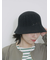 透かし柄ニットバケットハット