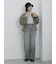 透かし柄ニットバケットハット