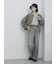 透かし柄ニットバケットハット