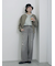 透かし柄ニットバケットハット