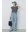 ハシゴレース付きフレンチTシャツ