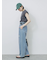 ハシゴレース付きフレンチTシャツ