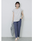 ハシゴレース付きフレンチTシャツ