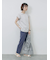 ハシゴレース付きフレンチTシャツ