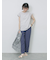 ハシゴレース付きフレンチTシャツ