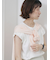 ハシゴレース付きフレンチTシャツ