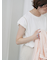 ハシゴレース付きフレンチTシャツ