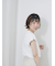 ハシゴレース付きフレンチTシャツ