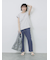 ハシゴレース付きフレンチTシャツ