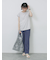 ハシゴレース付きフレンチTシャツ
