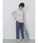 ハシゴレース付きフレンチTシャツ