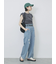 ハシゴレース付きフレンチTシャツ