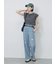 ハシゴレース付きフレンチTシャツ