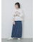 異素材切替リメイク風プルオーバー