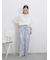 【接触冷感】水彩柄イージーパンツ