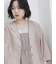 シアー開襟シャツ