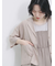 シアー開襟シャツ
