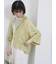 シアー開襟シャツ