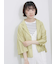 シアー開襟シャツ