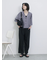 シアー開襟シャツ