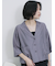シアー開襟シャツ