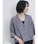 シアー開襟シャツ