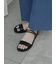 【ふっくらクッション】2wayフラットサンダル