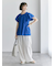 【Made in India】シャーリングブラウス
