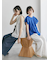 【Made in India】シャーリングブラウス
