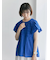【Made in India】シャーリングブラウス