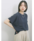 【マシンウォッシャブル】麻タッチニットプルオーバー