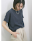 【マシンウォッシャブル】麻タッチニットプルオーバー