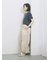 【マシンウォッシャブル】麻タッチニットプルオーバー