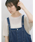 【マシンウォッシャブル】麻タッチニットプルオーバー