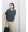 【マシンウォッシャブル】麻タッチニットプルオーバー