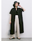 ◎サイドギャザーシャツワンピース