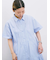 ◎サイドギャザーシャツワンピース