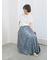 【USAコットン】フリルTシャツ