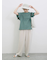 【USAコットン】フリルTシャツ