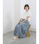【USAコットン】フリルTシャツ