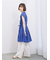 【Made in India】シャーリングノースリーブチュニック