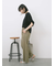 ツイストスリーブTシャツ